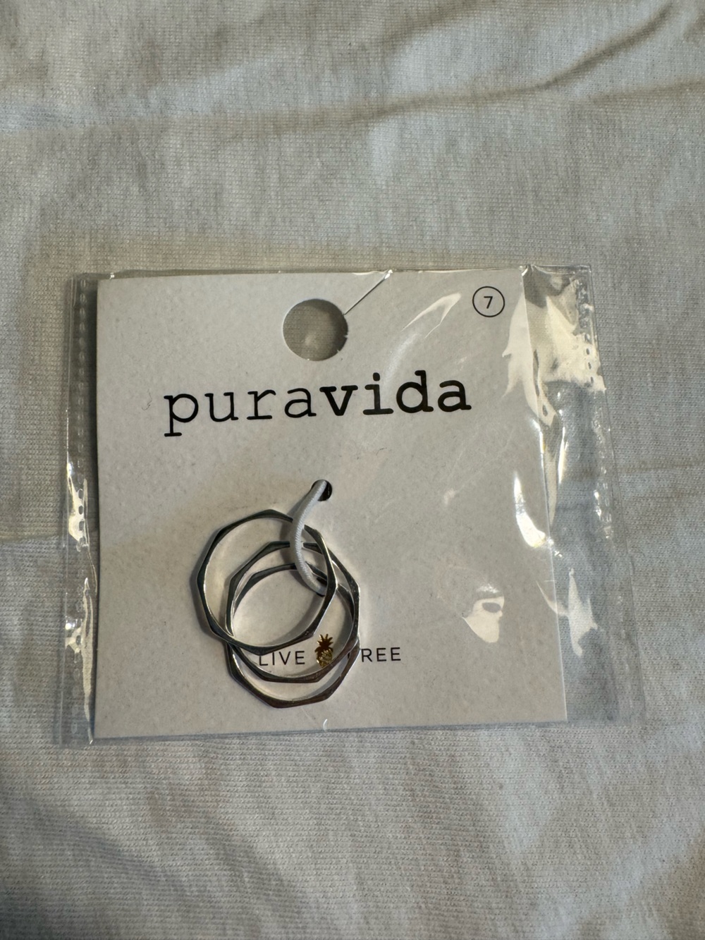 Pura Vida Silver Stacking Rings Trio